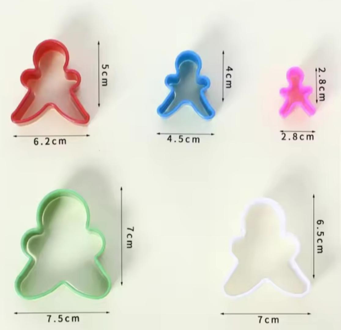cookie or biscuit cutter or molds 5Pcs/set Biscuit Mould Cookie Cutter Cake Mold Gingerbread Christmas Tree Flower Love Heart Baking Molds DIY Baking Kitchen Tool