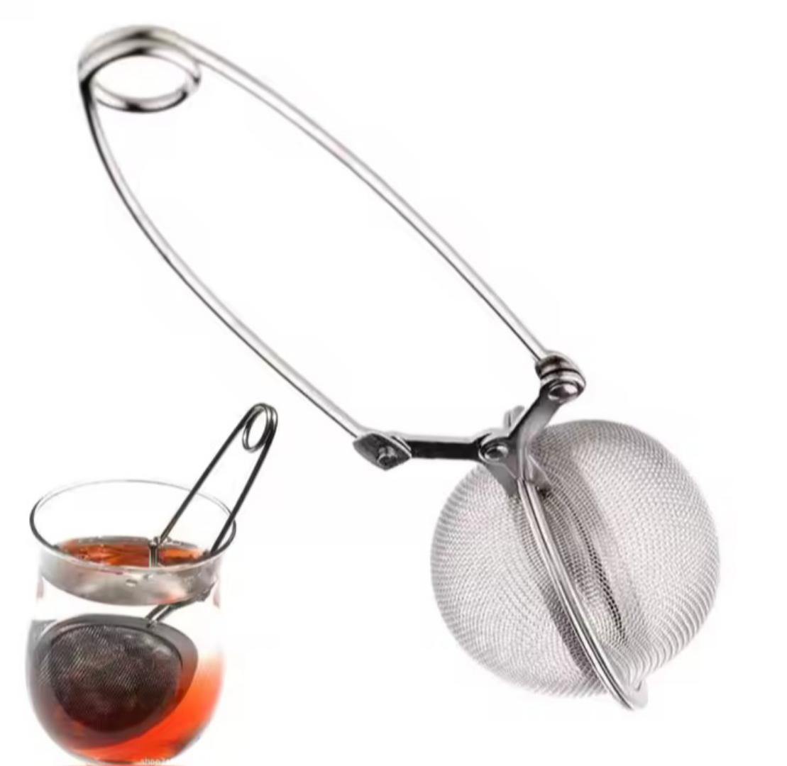 tea infuser ball; sieve Tea Ball Strainer Stainless Steel Tea Ball Infuser Sphere Locking Tea Filter Maker Brewing Items Services Teaware Tea Strainer.