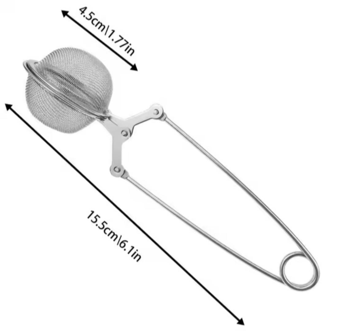 tea infuser ball; sieve Tea Ball Strainer Stainless Steel Tea Ball Infuser Sphere Locking Tea Filter Maker Brewing Items Services Teaware Tea Strainer.
