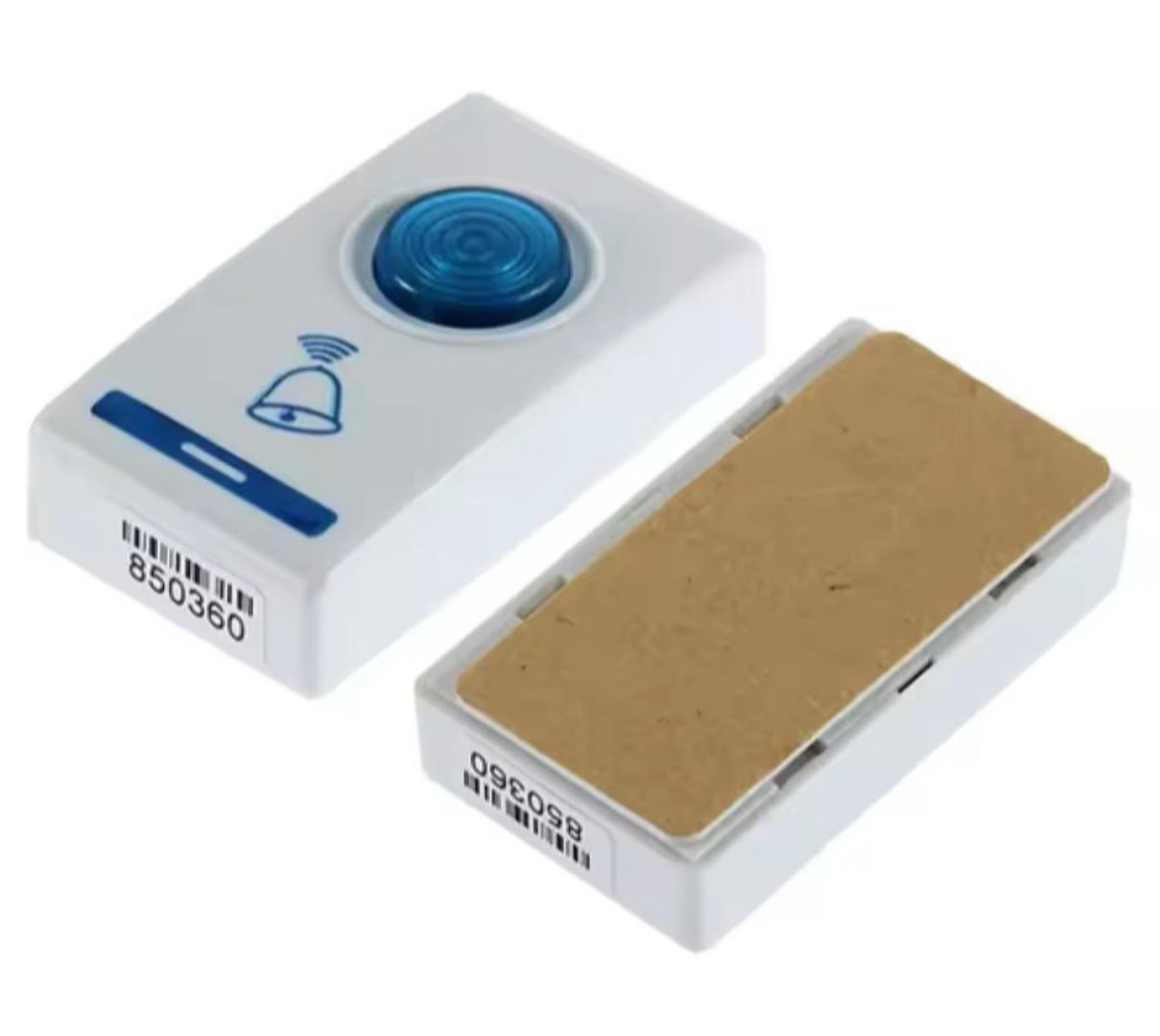 LED wireless smart doorbell LED Wireless Smart Doorbell Volume Adjustable Home Door Bell Remote Control Battery Powered Security Portable 36 Tune Songs.