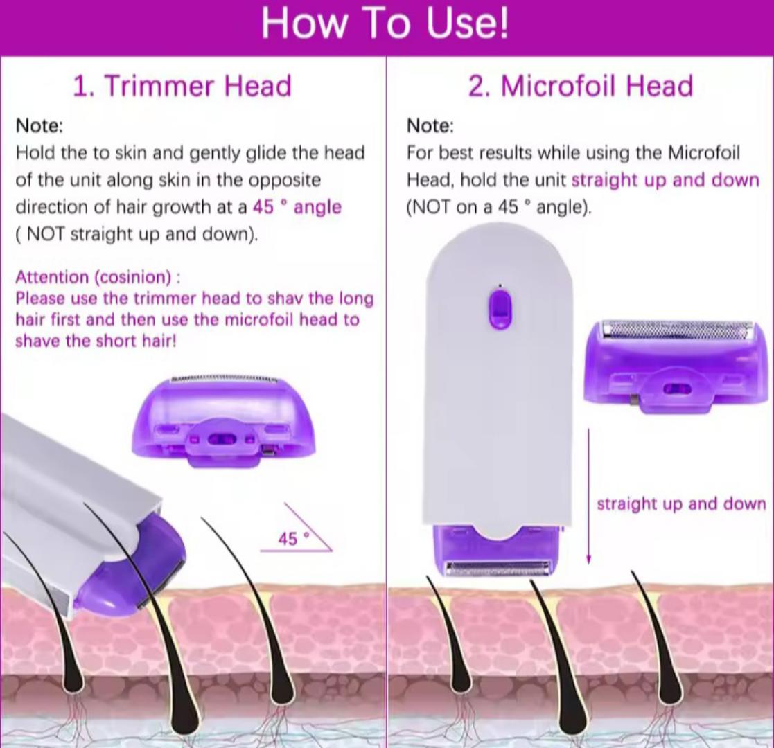 Electric and body painless hair remover Portable Hair Removal Tool, Rotary Shaver, Body, Face, Leg, Bikini Lip Hair Remover, Laser Hairs Epilator, Hair Trimmer etc
