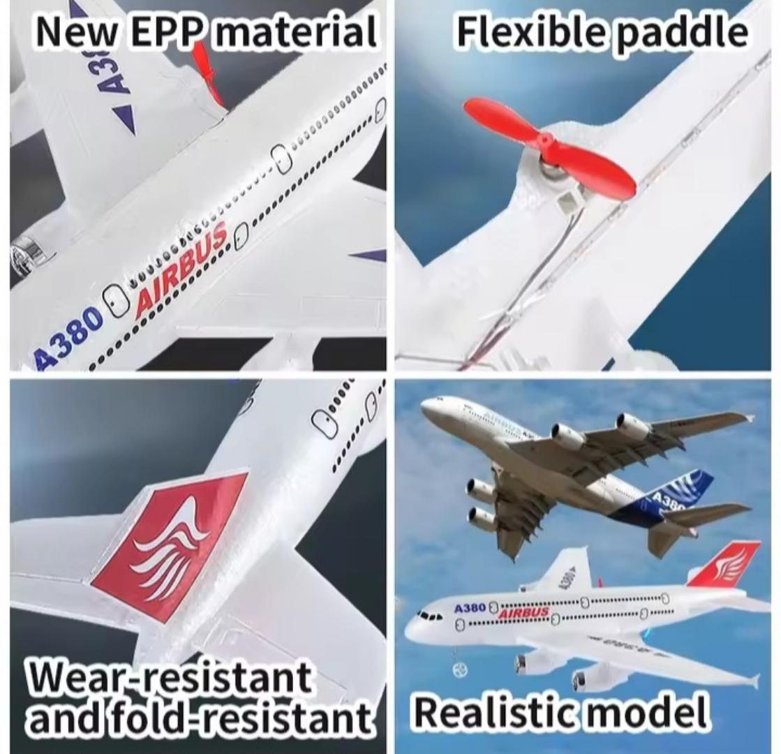 Airbus 380 remote controlled toy plane Airbus A380 RC Airplane Boeing 747 RC Plane Remote Control Aircraft 2.4G Fixed Wing Plane Model RC Plane Toys for Children Boys