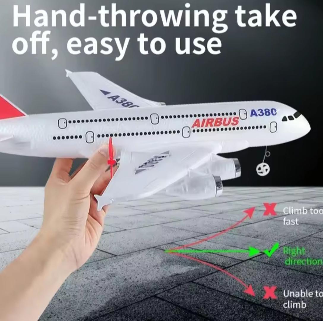 Airbus 380 remote controlled toy plane Airbus A380 RC Airplane Boeing 747 RC Plane Remote Control Aircraft 2.4G Fixed Wing Plane Model RC Plane Toys for Children Boys