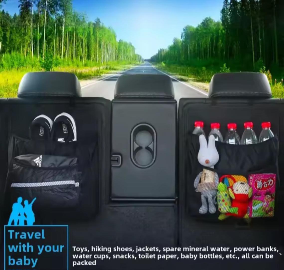 boot organizer for your car Foldable and portable design, easy to pack and store away. Car boot Trunk Organizer Adjustable Backseat Storage Bag