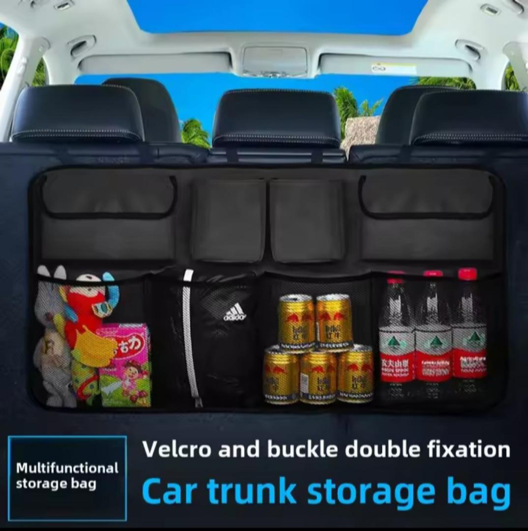 boot organizer for your car Foldable and portable design, easy to pack and store away. Car boot Trunk Organizer Adjustable Backseat Storage Bag