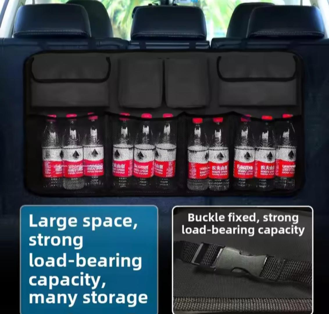 boot organizer for your car Foldable and portable design, easy to pack and store away. Car boot Trunk Organizer Adjustable Backseat Storage Bag