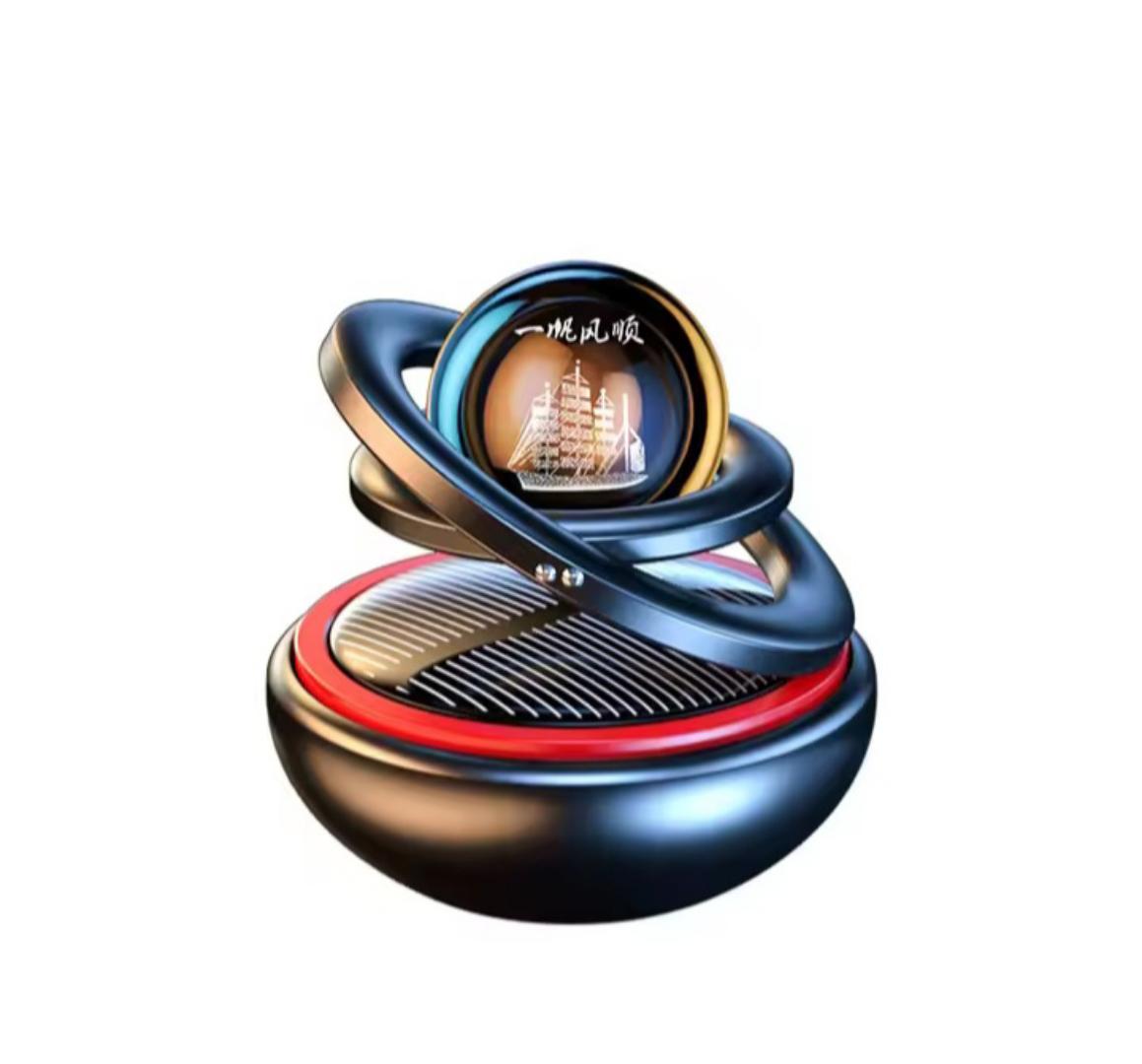 Solar car rotaiting air freshner Mosquito repellent, refreshing, sterilization, fresh air, in addition to odor, aroma, decoration