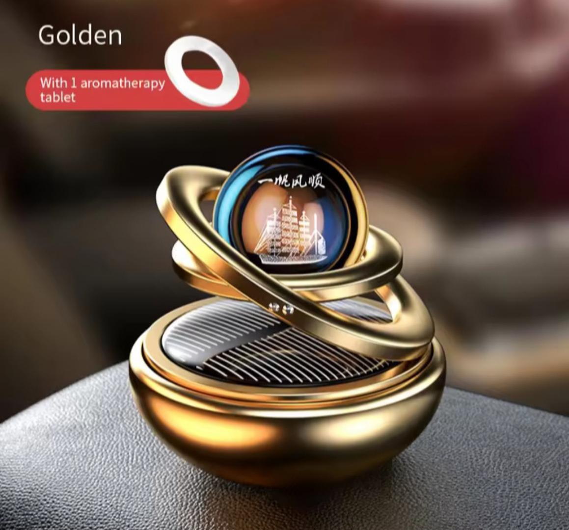 Solar car rotaiting air freshner Mosquito repellent, refreshing, sterilization, fresh air, in addition to odor, aroma, decoration
