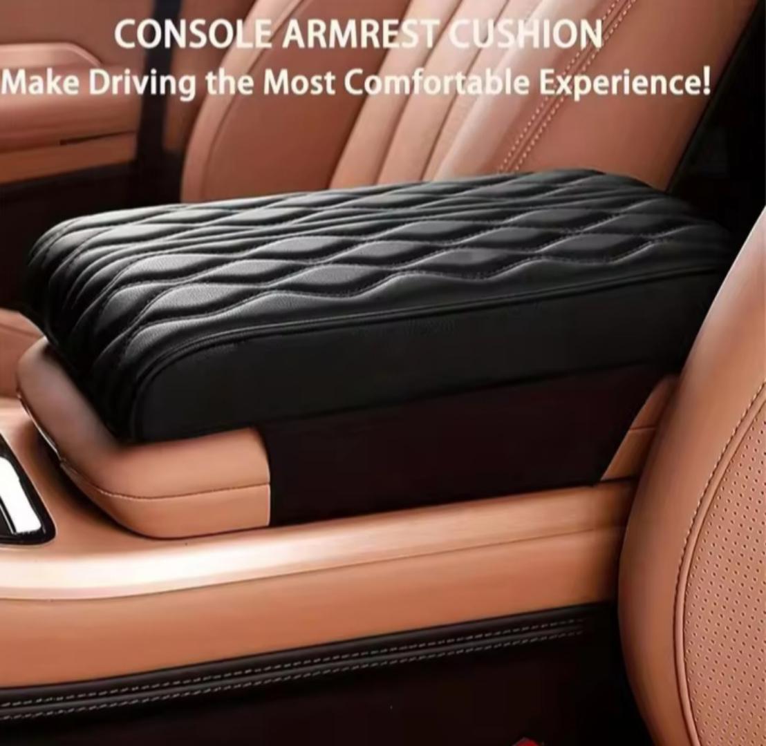 Car arm rest box pad or mat Leather Car Armrest Mat Center Console Arm Rest Protection Cushion Auto Armrests Storage Box Cover Pad