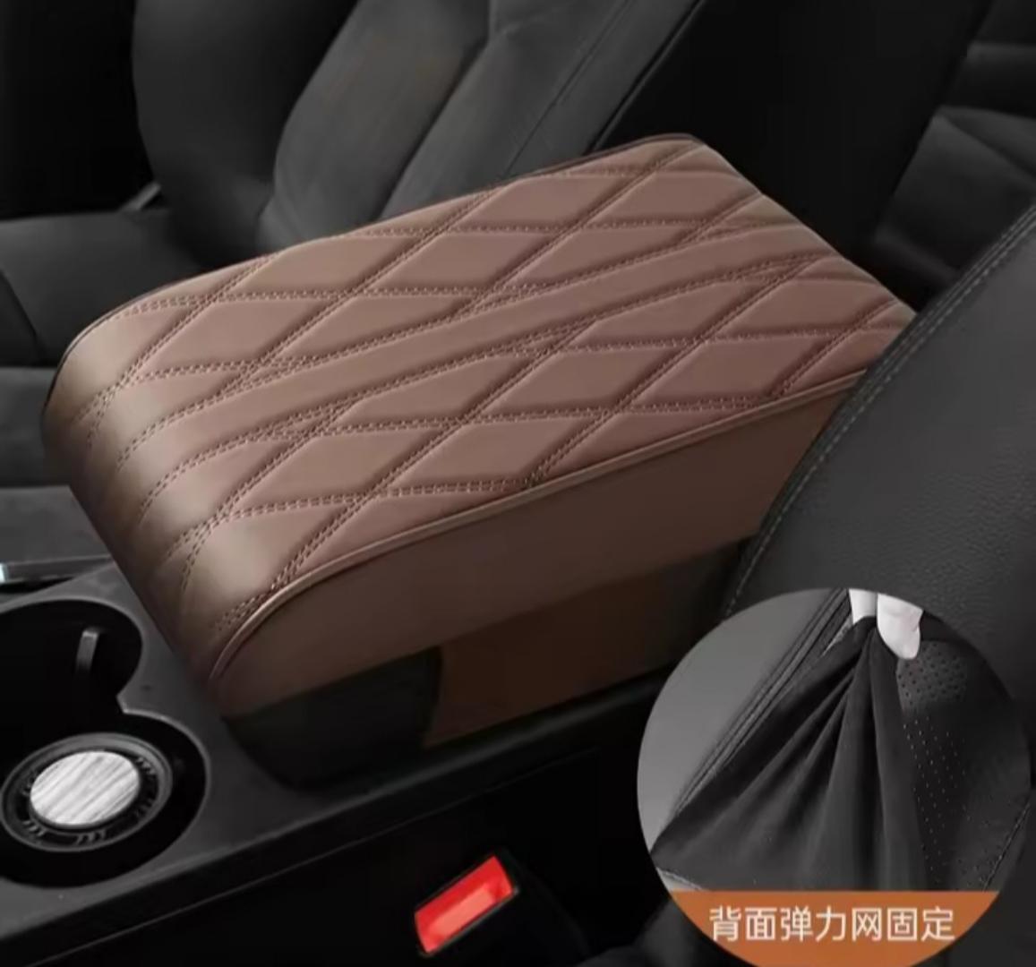 Car arm rest box pad or mat Leather Car Armrest Mat Center Console Arm Rest Protection Cushion Auto Armrests Storage Box Cover Pad