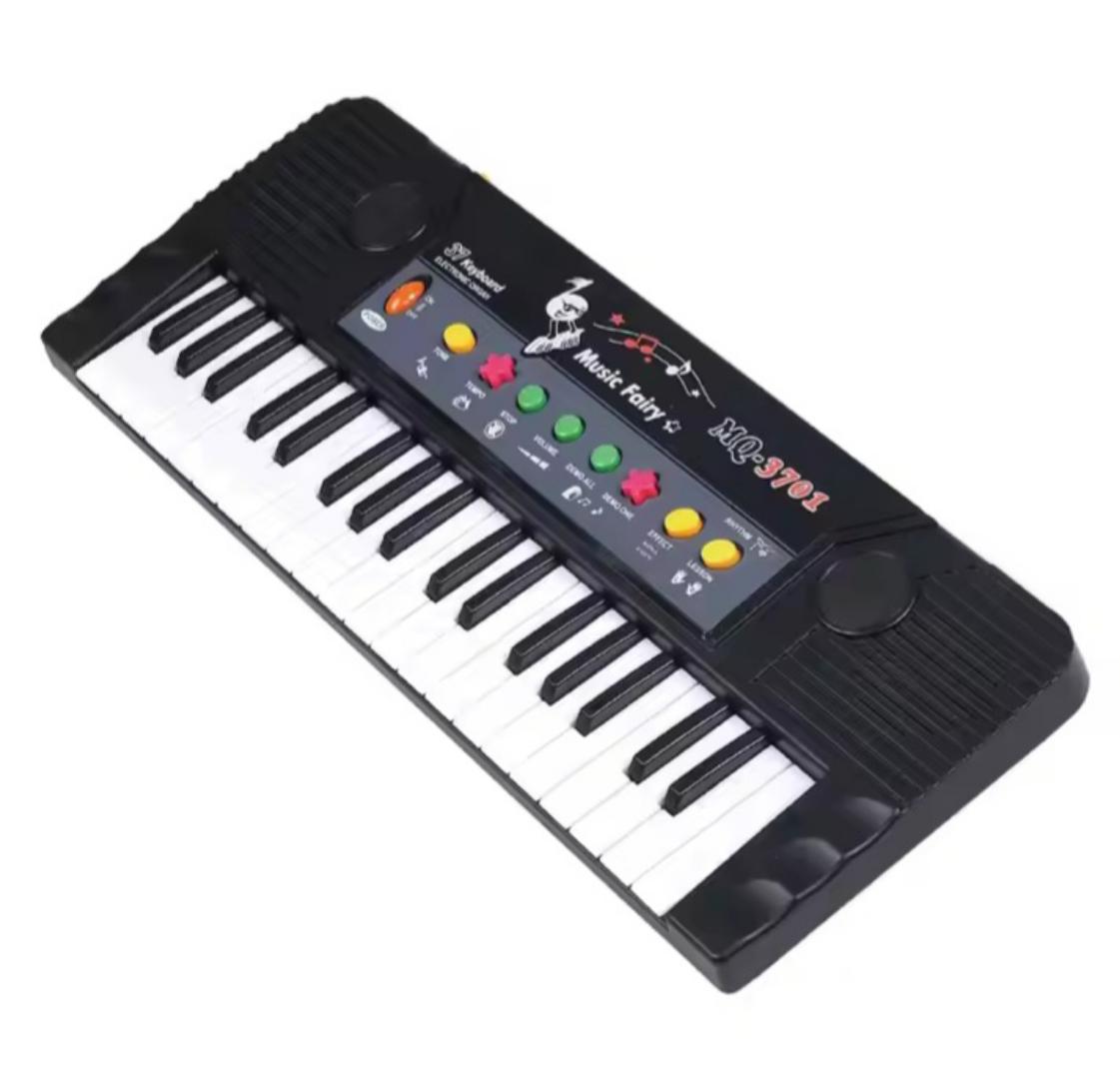 Electronic keyboard with microphone and charging cable 37 Key Electronic Keyboard Piano Musical Toy Record Microphone Mic.