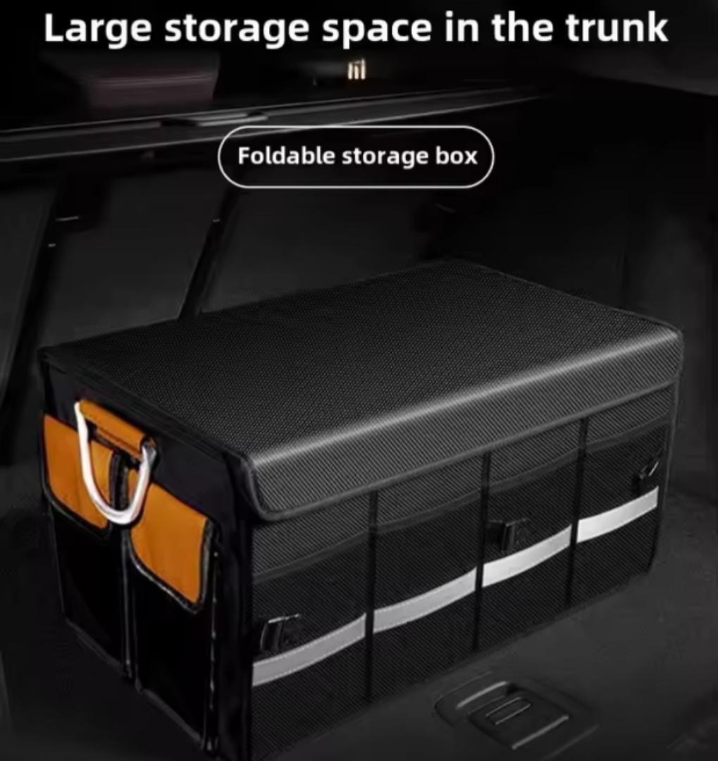 Car boot organizer, trunk storage box Trunk Organizer Collapsible Multi-Compartment Car Organizers Trunk Storage Box For Any Car SUV Truck Car Accessories For Outdoor