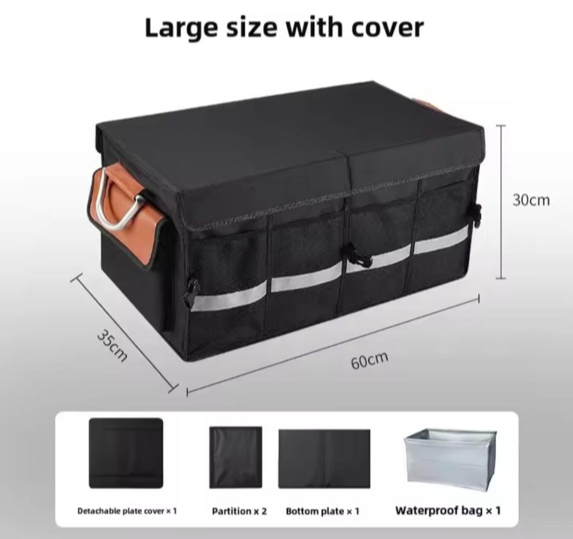Car boot organizer, trunk storage box Trunk Organizer Collapsible Multi-Compartment Car Organizers Trunk Storage Box For Any Car SUV Truck Car Accessories For Outdoor
