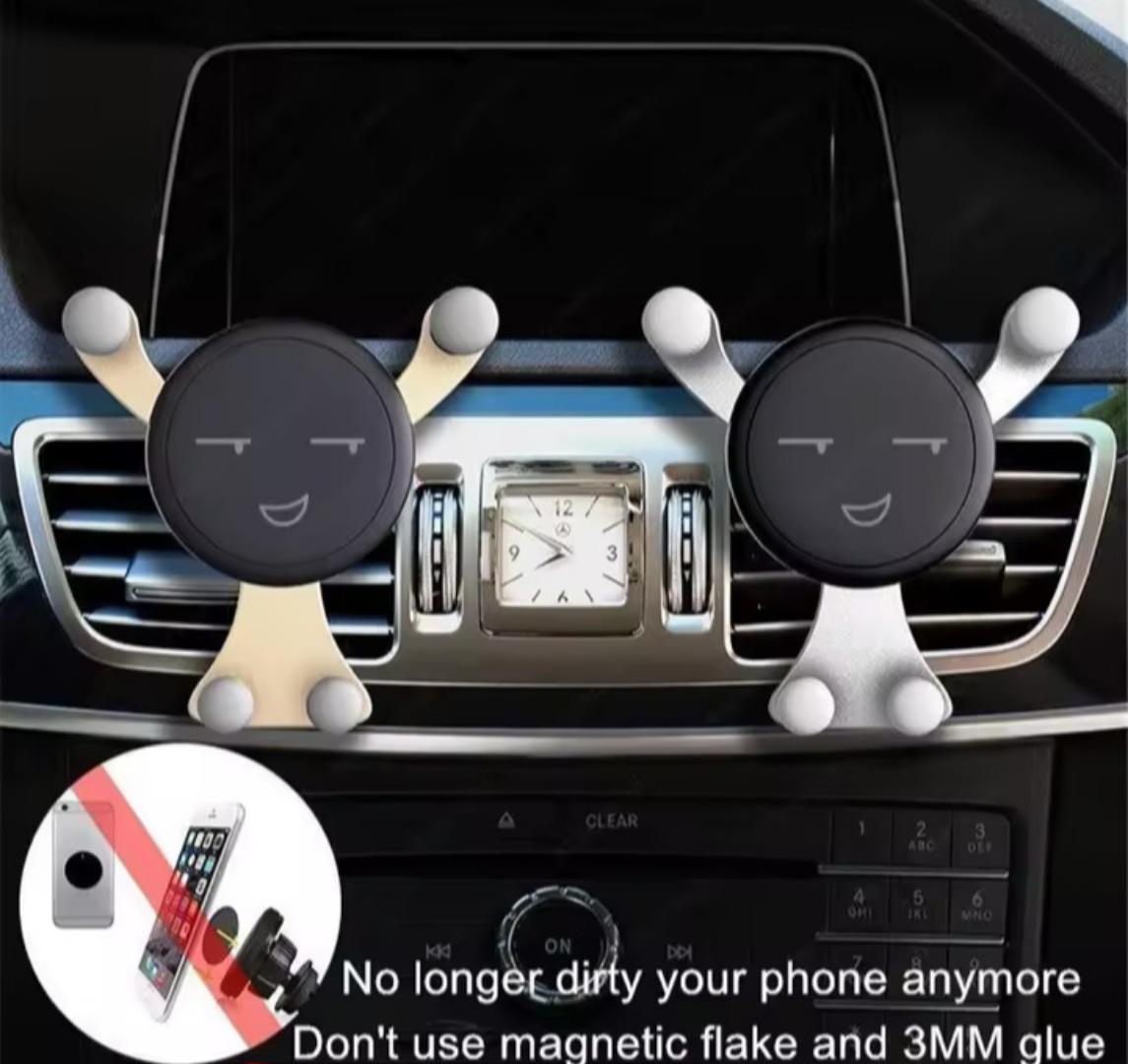 Gravity Car Phone Holder Air Vent Hook Mobile Phone Mount GPS for iPhone Samsung Xiaomi Car Bracket Universal Smartphone Stand