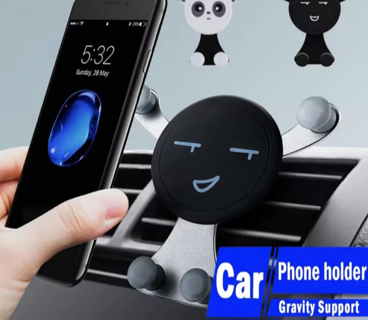 Gravity Car Phone Holder Air Vent Hook Mobile Phone Mount GPS for iPhone Samsung Xiaomi Car Bracket Universal Smartphone Stand