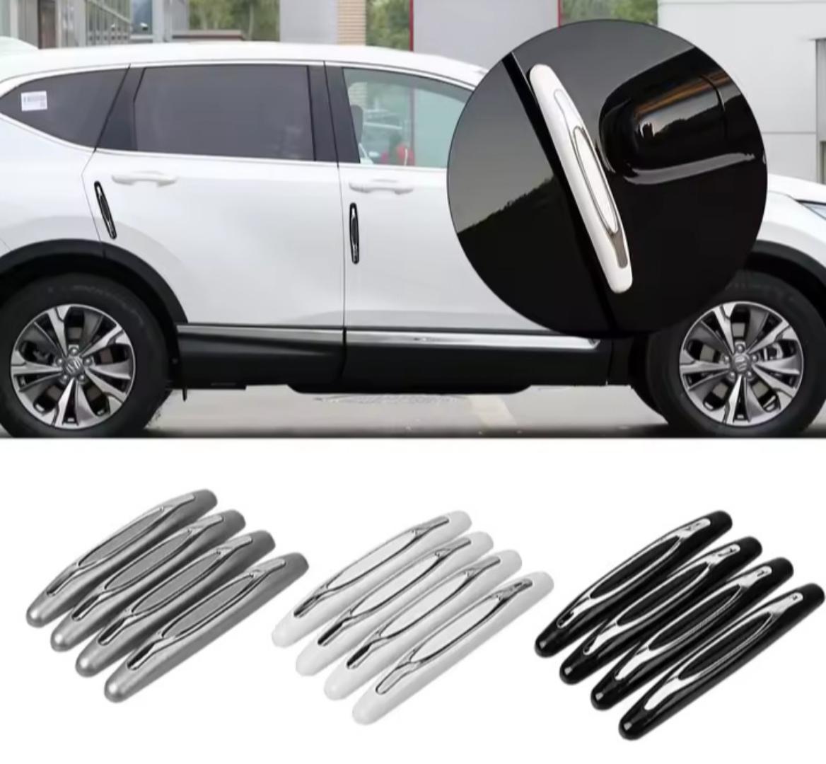 4Pcs Car Door Protector Guard Strip Scratch Protector Car Rubber Bumper Stickers Auto Door Edge Protection Car Decoration