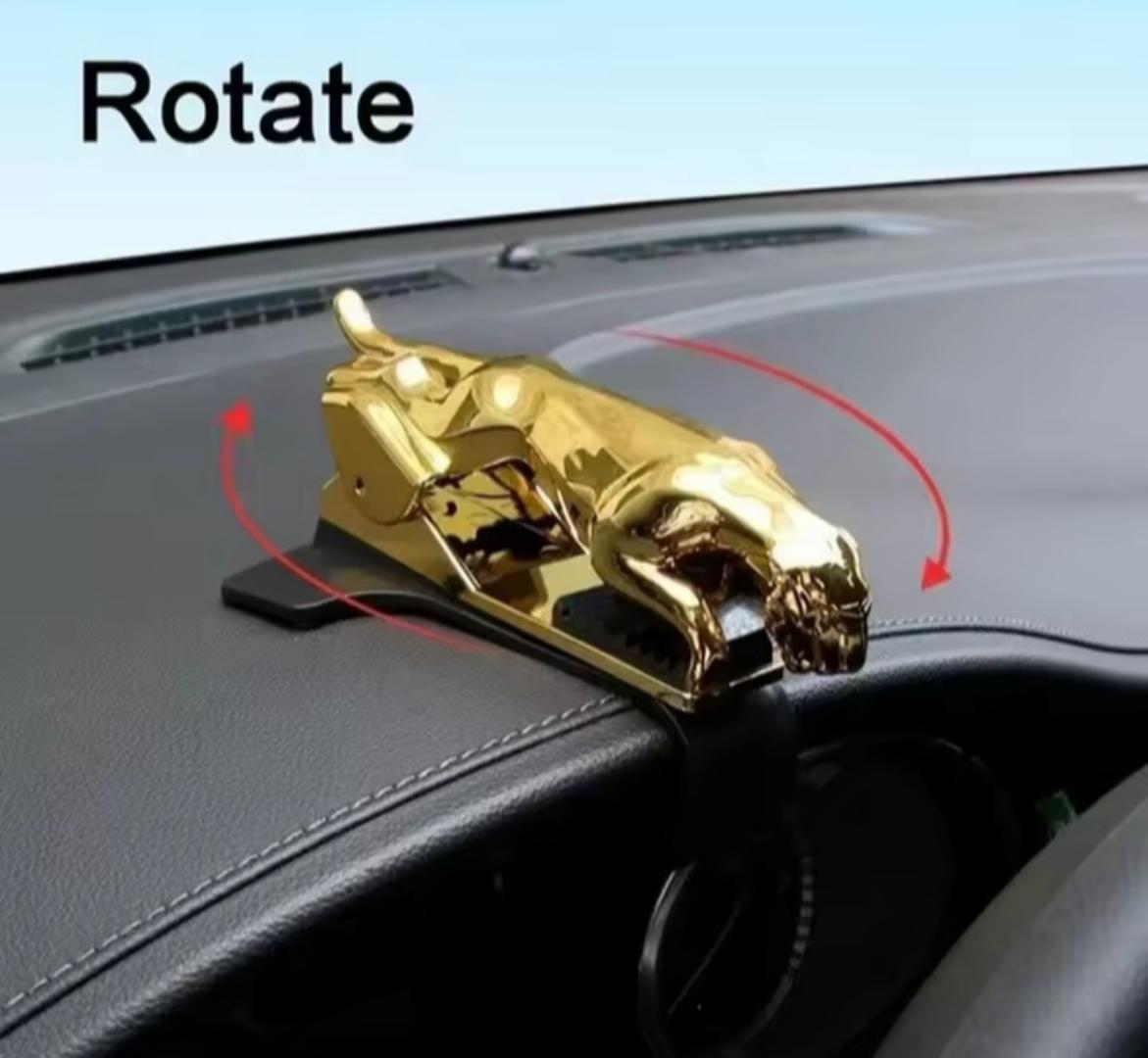 Jaguar car phone holder 360° Rotating Cool Jaguar Cheetah HUD Car Phone Holder Leopard Cell Phone GPS Stand 360 Degree Mount Adjustable Clip Holder Accessories