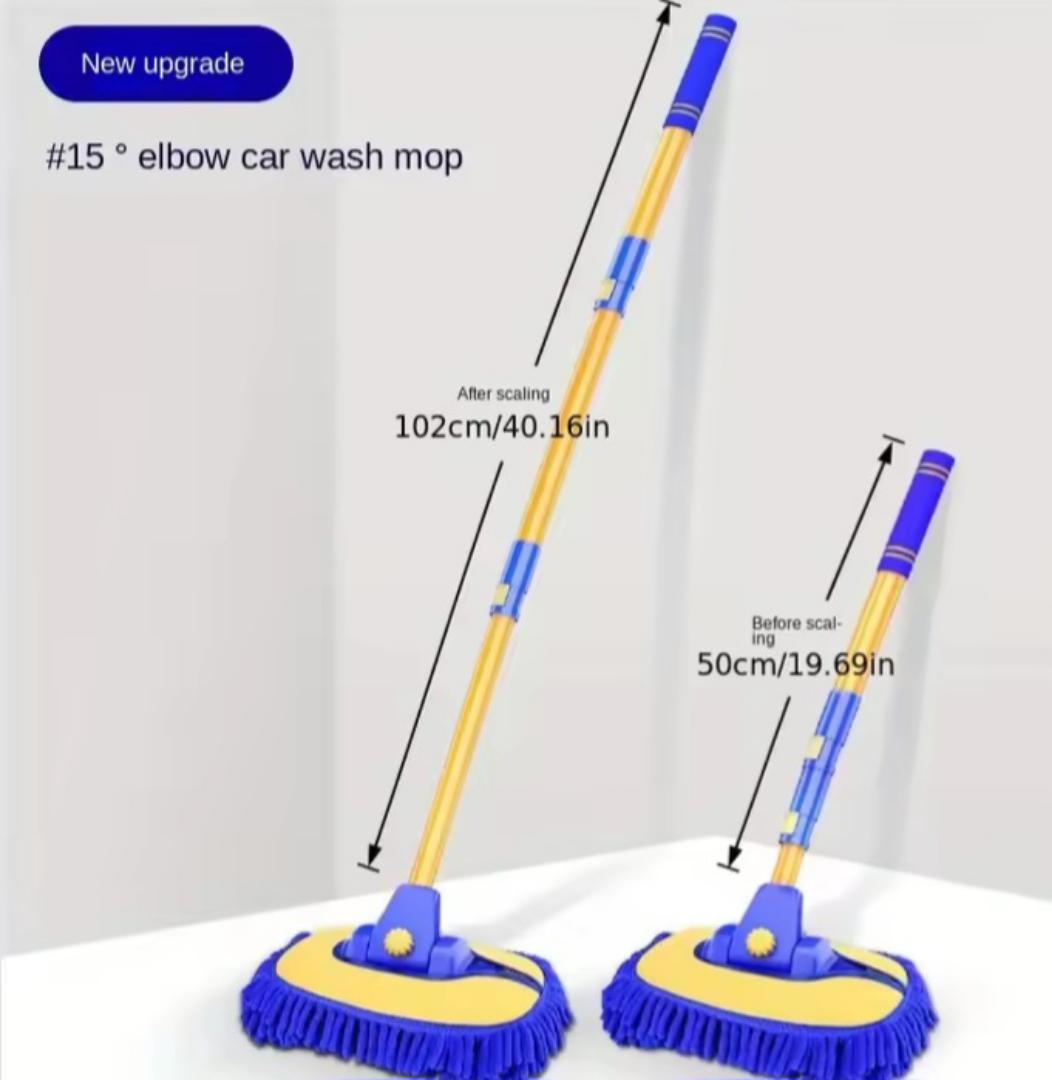 Car cleaning mop, car wash mop Car Wash Brush Cleaning Brush Cover Mop Replacement Brush Cover For Telescoping Long Handle Cleaning Chenille Mop Brushes Tool.
