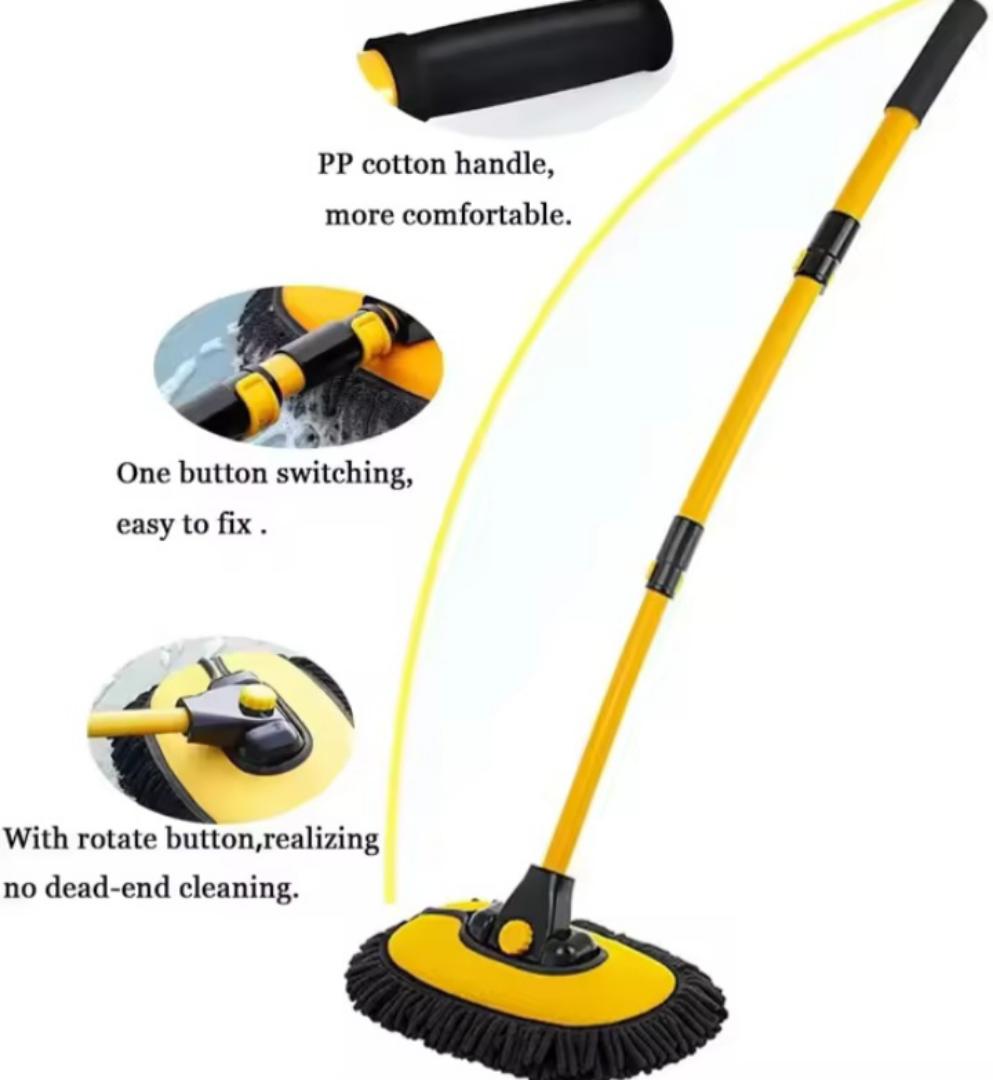 Car cleaning mop, car wash mop Car Wash Brush Cleaning Brush Cover Mop Replacement Brush Cover For Telescoping Long Handle Cleaning Chenille Mop Brushes Tool.
