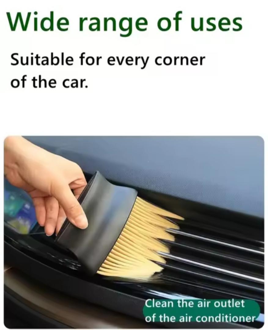 Car interior soft cleaning brush.Dust Removal Brush Air Conditioner Outlet Car Wash Dust Artifact Dust Removal Brush Cleaning Tool Soft Brush Car