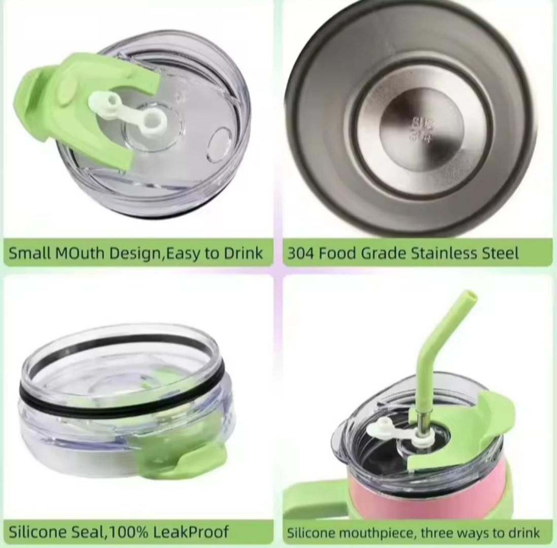 1200ml miniso trend Stanley cup, travel mug or flask 1200ml Sports Water Bottle Stainless Steel Double Vacuum Insulated Mug Keep Cold Hot Thermal Car Cup for Water Iced Tea Coffee.