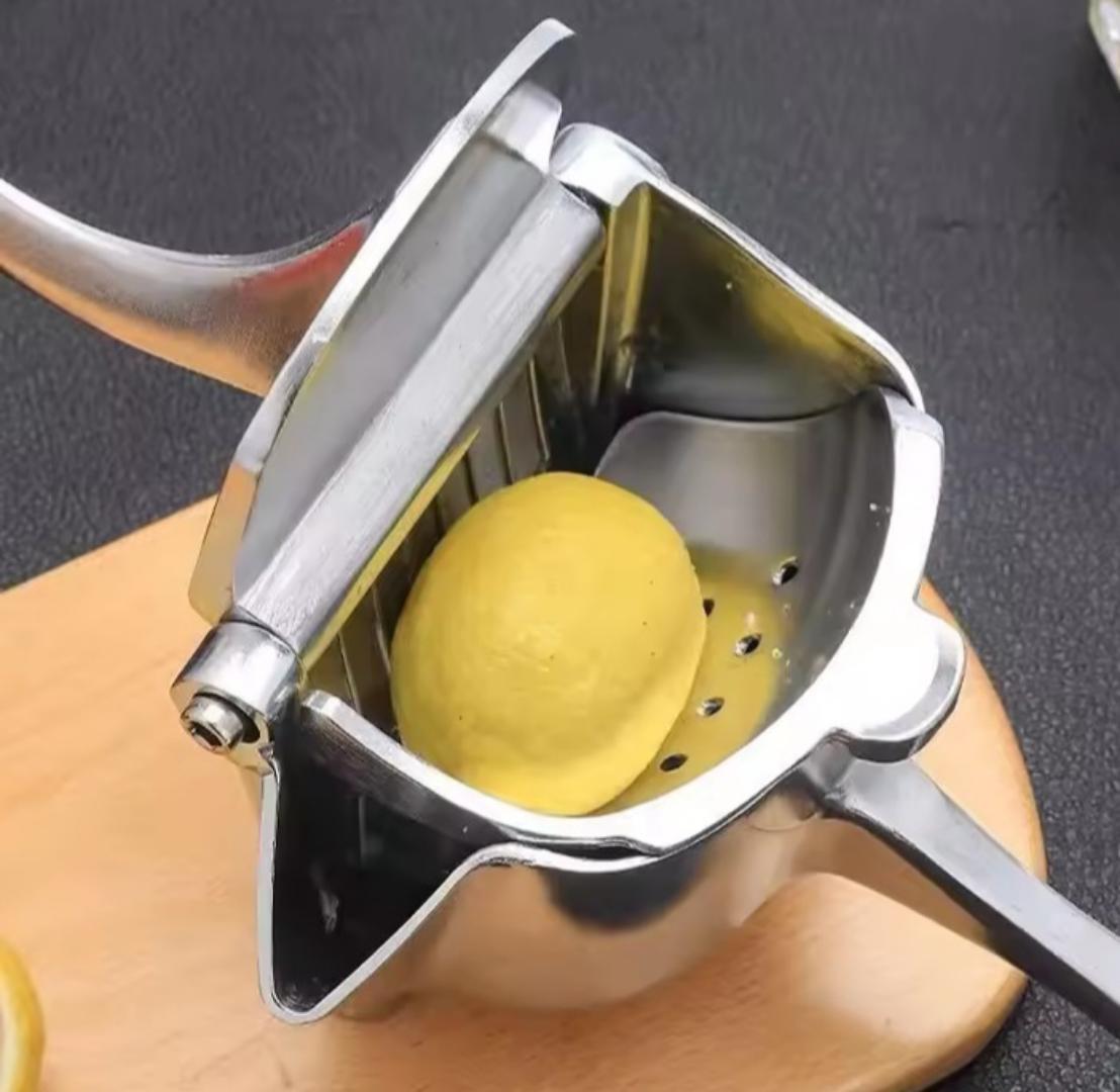 Aluminium manual juice squeezer, juicer Metallic manual juicer Manual Juice Squeezer Aluminum Alloy Hand Pressure Orange Juicer Pomegranate Lemon Squeezer Kitchen Accessories Fruit Tool.
