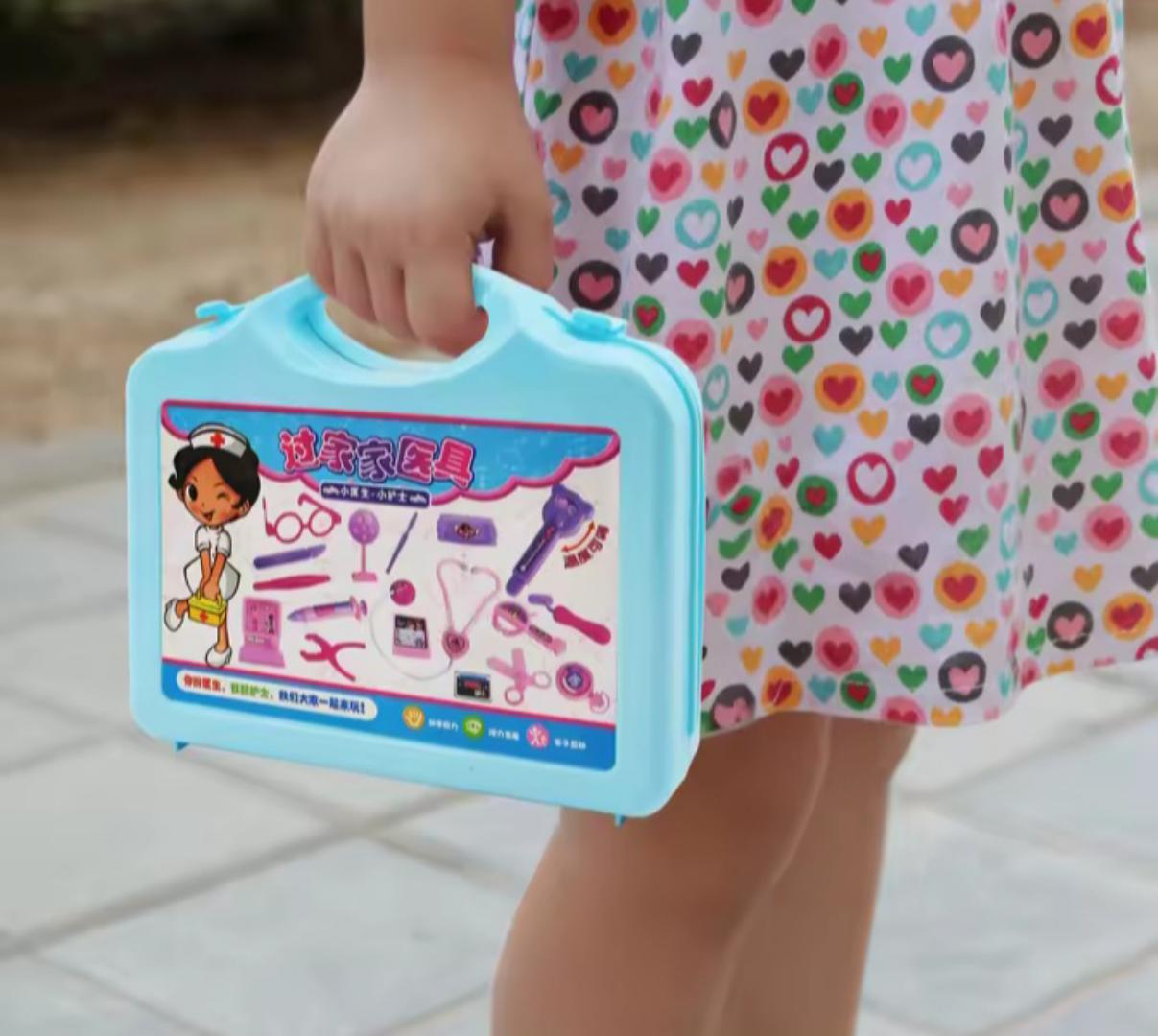 Kids doctor set, pretend play toy Doctors Kit for Children: Simulation Accessories Toys Role Playing Family Party Game Doctor Costume Playset Activities for Girl Birthday Gift Study Prop Children Doct
