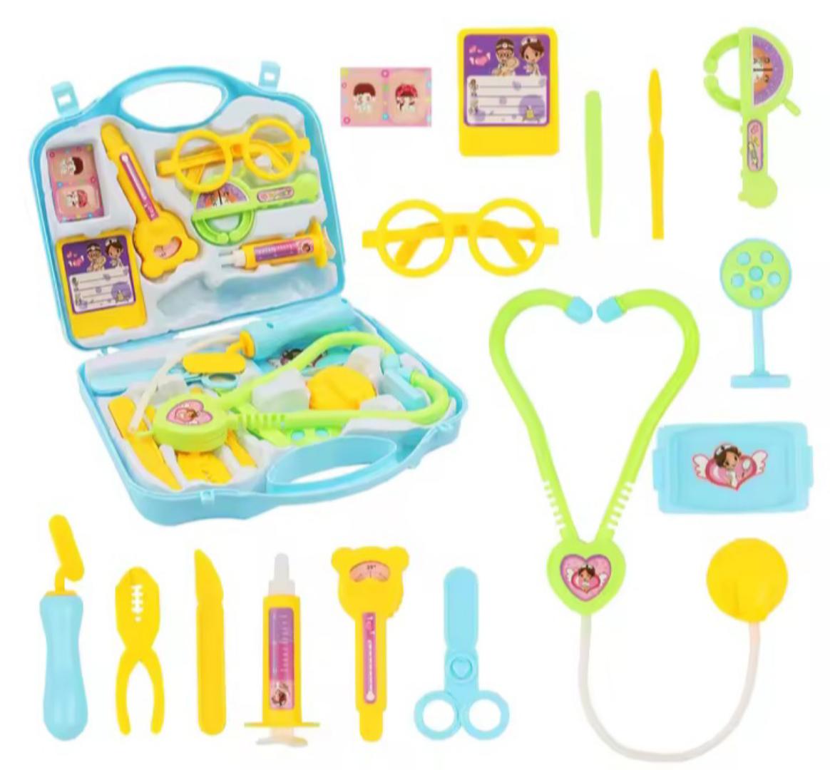Kids doctor set, pretend play toy Doctors Kit for Children: Simulation Accessories Toys Role Playing Family Party Game Doctor Costume Playset Activities for Girl Birthday Gift Study Prop Children Doct