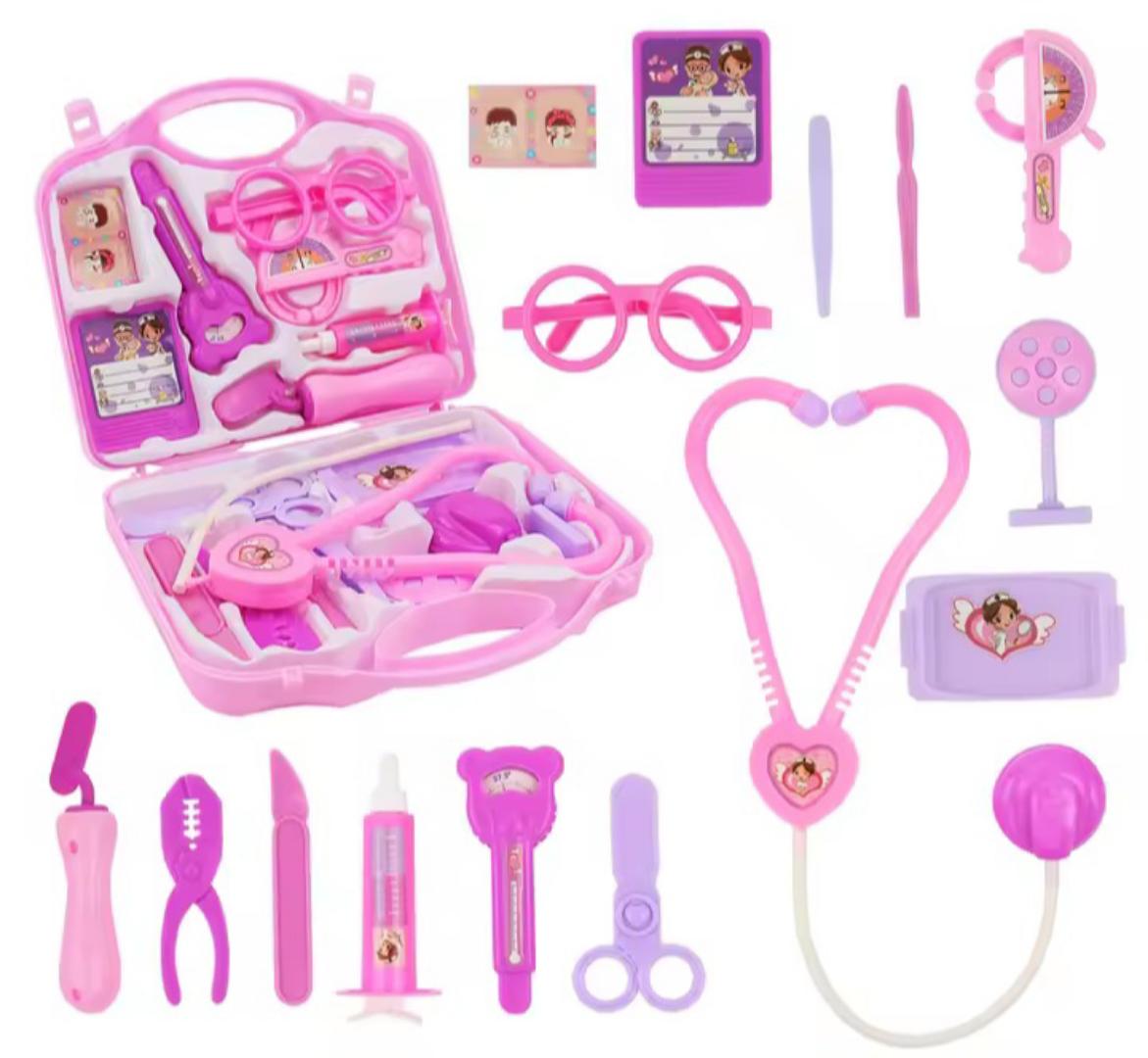 Kids doctor set, pretend play toy Doctors Kit for Children: Simulation Accessories Toys Role Playing Family Party Game Doctor Costume Playset Activities for Girl Birthday Gift Study Prop Children Doct