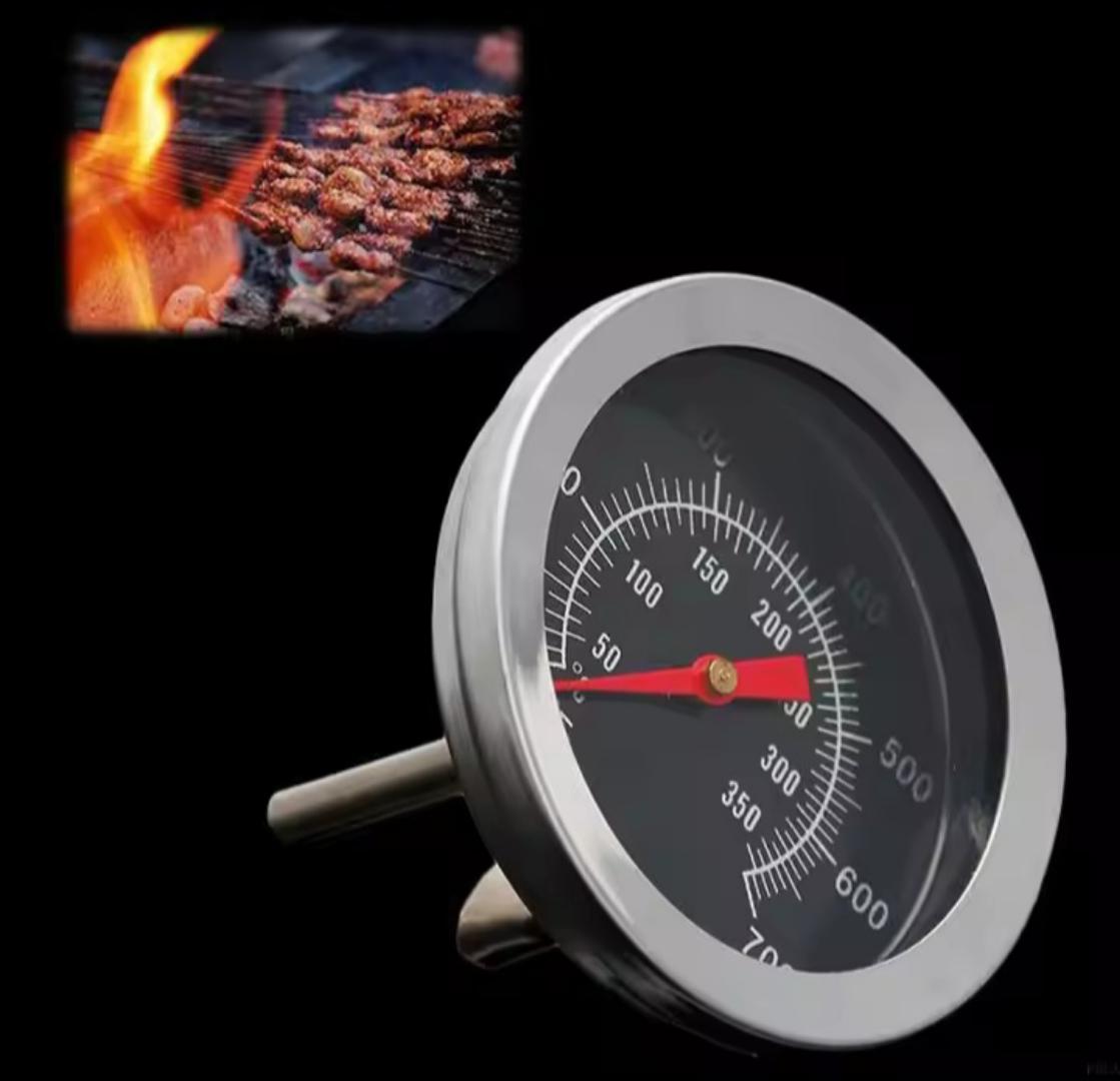 Oven thermometer This thermometer ranges from 100 degrees to 700 degrees Fahrenheit ( 50°C to 350°C) in cooking temperature Accurate, easy to use Barbecue BBQ Grill Thermometer Temp Gauge Outdoor Camp
