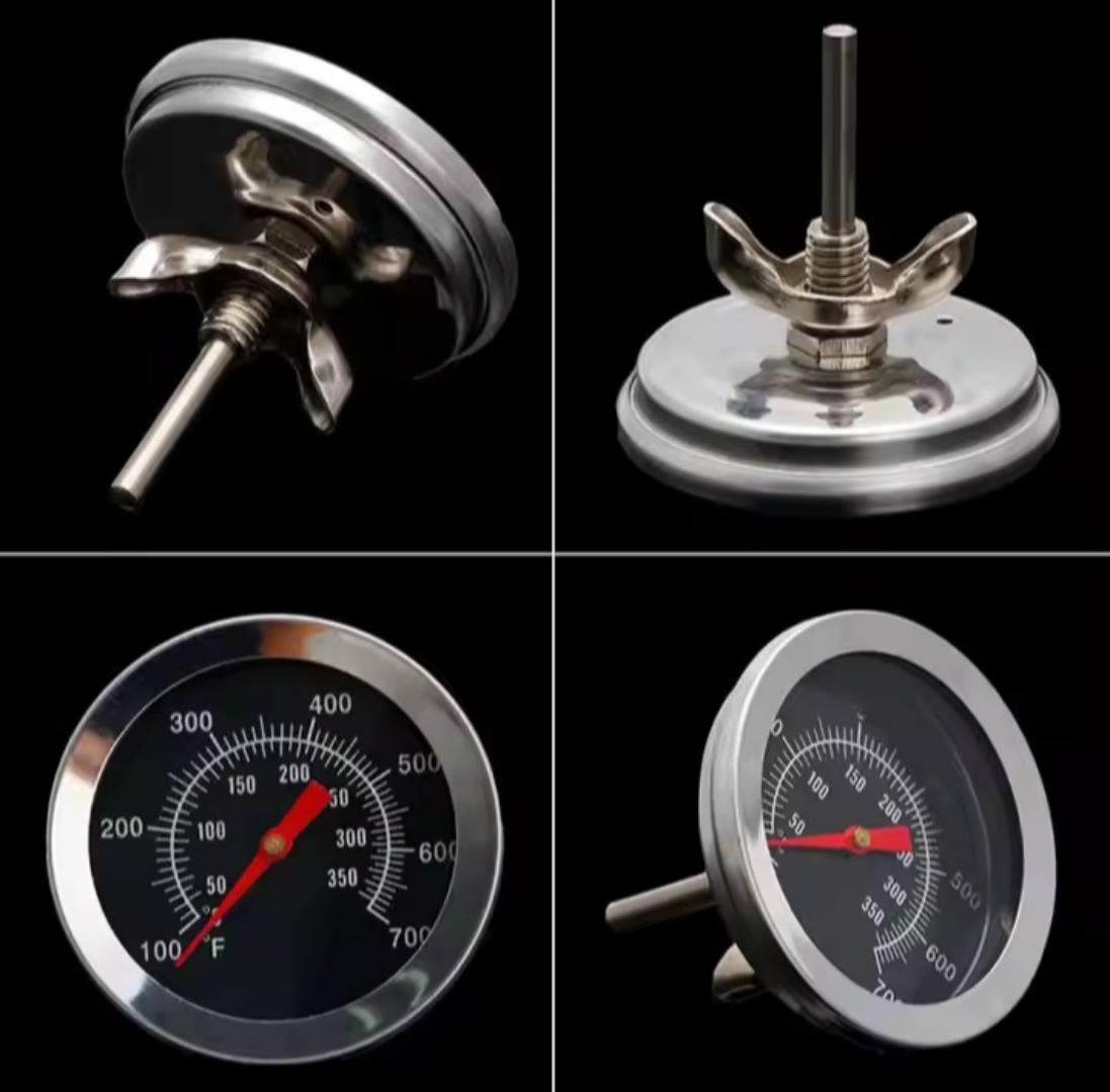 Oven thermometer This thermometer ranges from 100 degrees to 700 degrees Fahrenheit ( 50°C to 350°C) in cooking temperature Accurate, easy to use Barbecue BBQ Grill Thermometer Temp Gauge Outdoor Camp