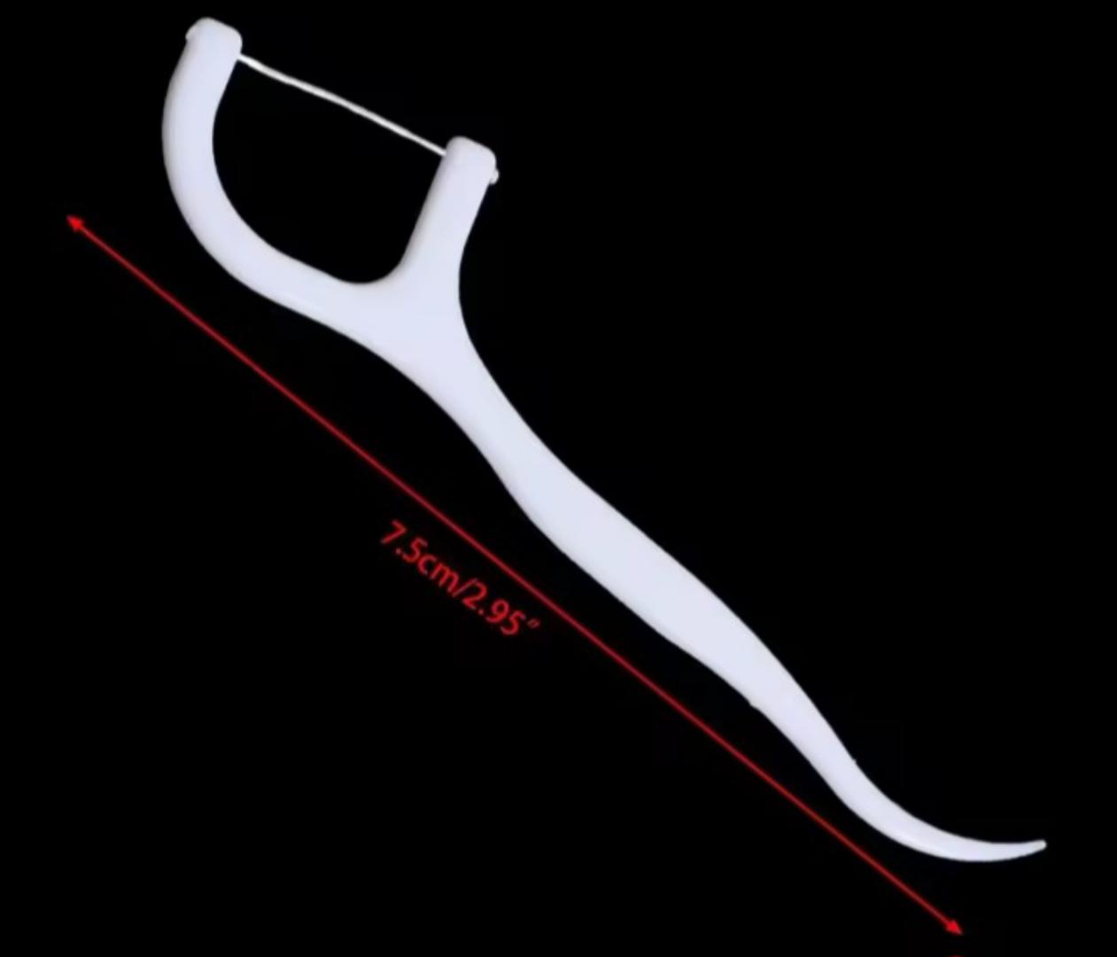 50 Dental Floss Flosser Picks Toothpicks Teeth Stick Tooth Cleaning Interdental Brush Dental Floss Pick Oral Hygiene Care.