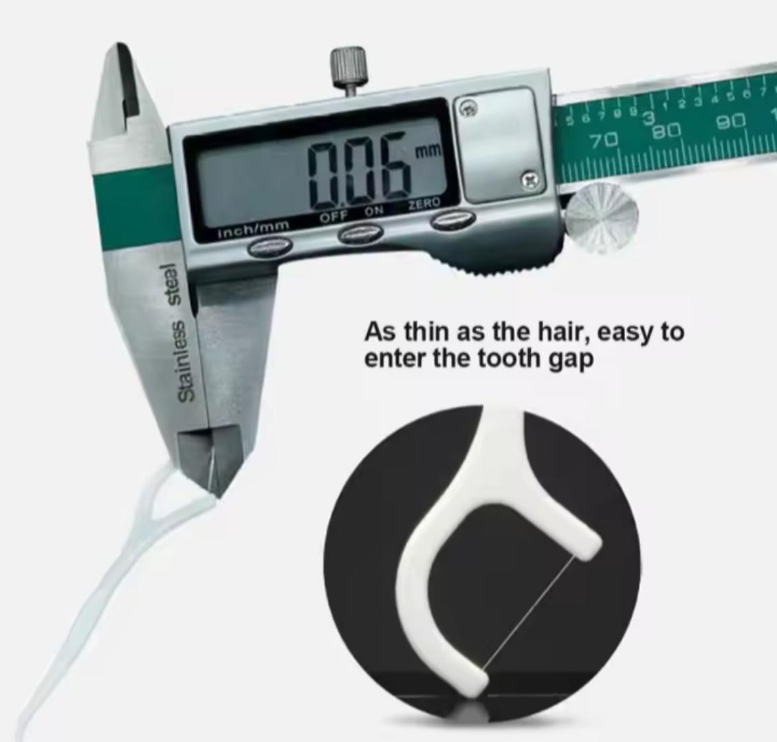 50 Dental Floss Flosser Picks Toothpicks Teeth Stick Tooth Cleaning Interdental Brush Dental Floss Pick Oral Hygiene Care.