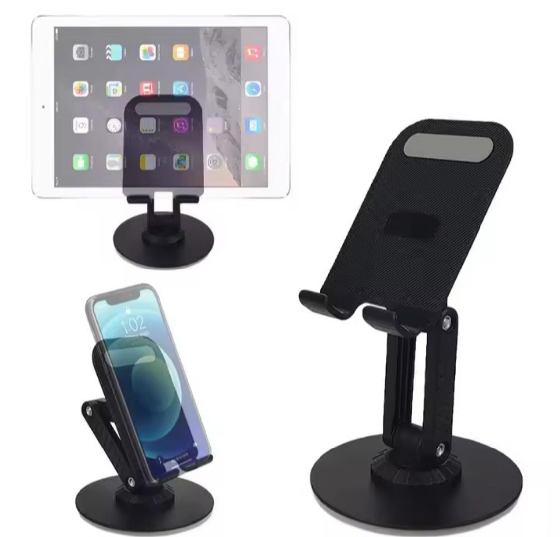 Rotating desktop phone holder and stand The bracket features a 360-degree rotating design, allowing you to adjust your device to any angle for optimal viewing and navigation experience.