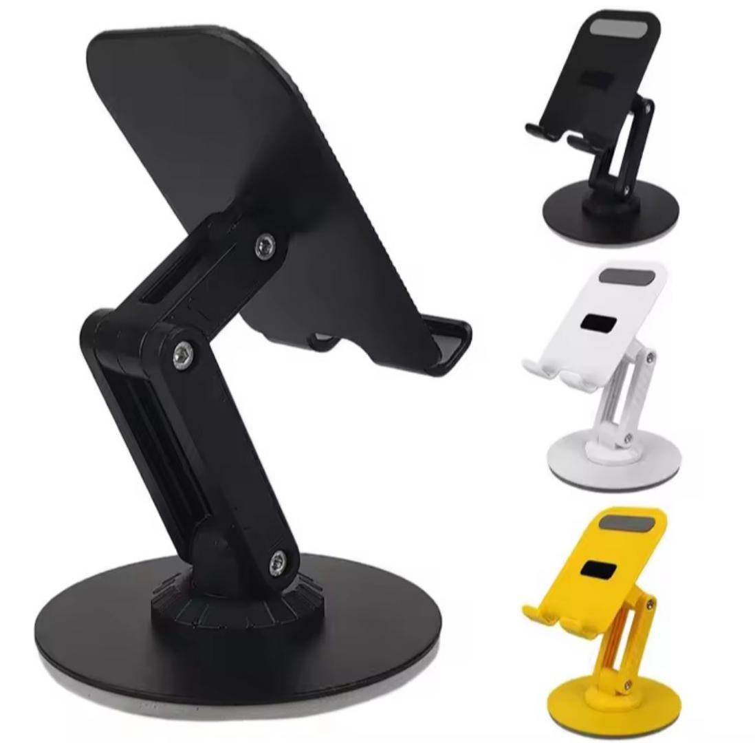 Rotating desktop phone holder and stand The bracket features a 360-degree rotating design, allowing you to adjust your device to any angle for optimal viewing and navigation experience.