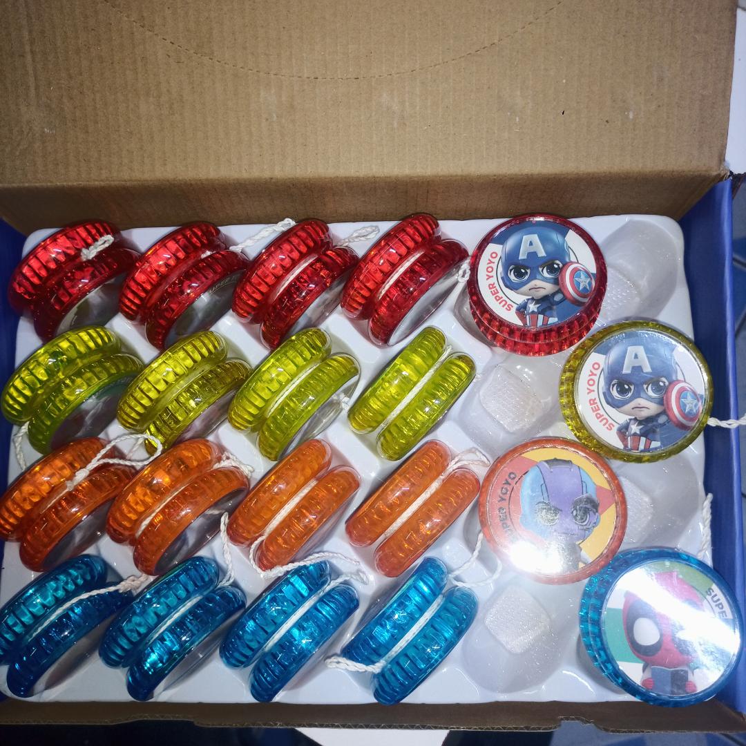 Cartoon Themed Yo-Yo Toy for Kids - LED Light Up, Durable Plastic, Fun Outdoor & Indoor Play