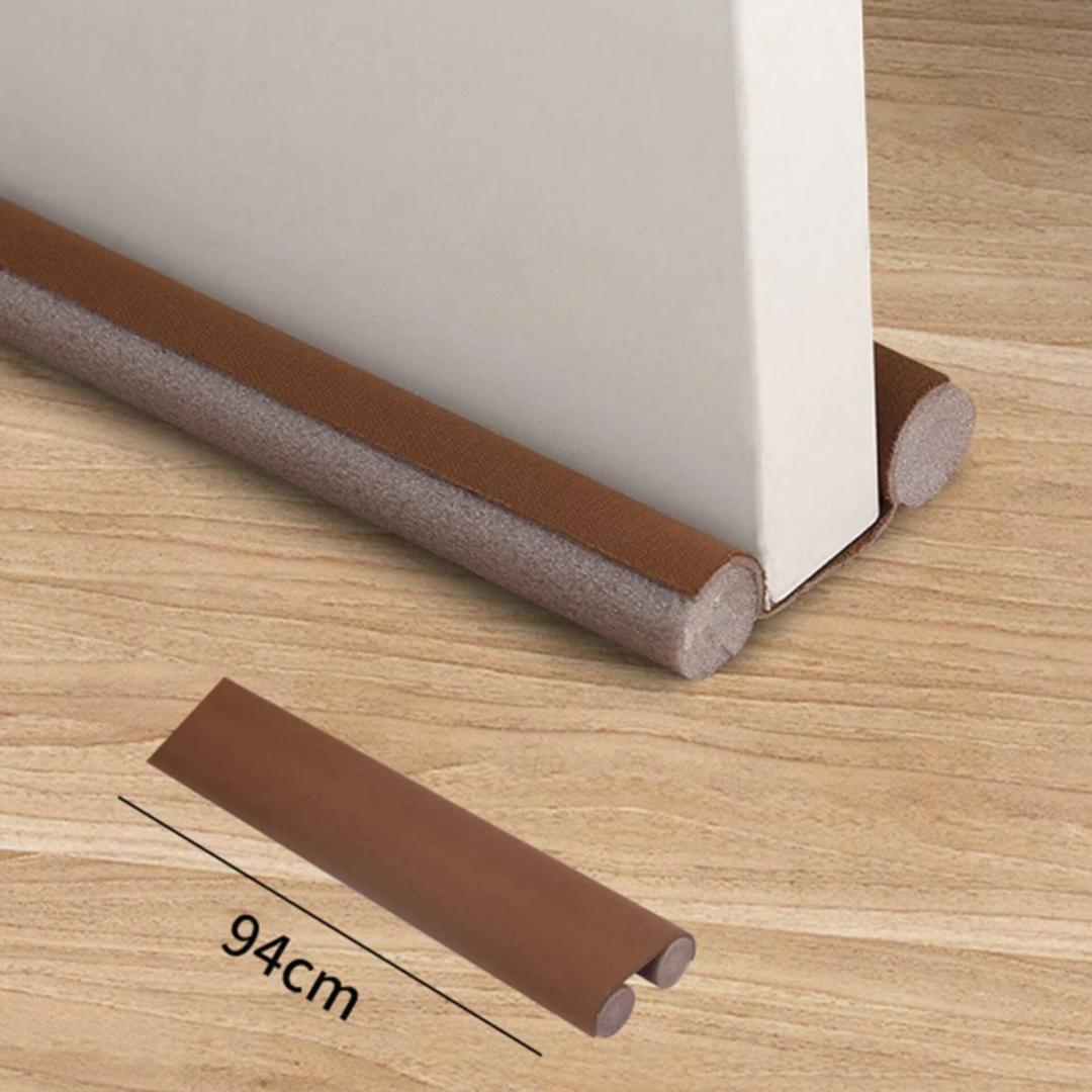 Under Door Space Sealing Strip, Door Bottom Sealing Strip, Door Bottoom Waterproof Seal Strips Draught Excluder Stoppers Guard Flexible Double Silicone Rubber Foam Sound Insulation Strips