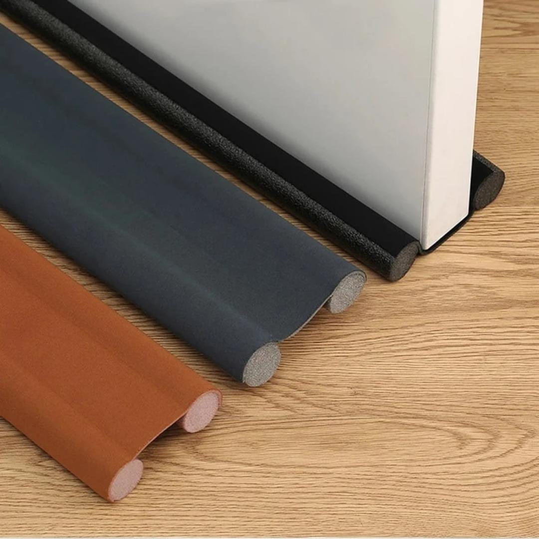 Under Door Space Sealing Strip, Door Bottom Sealing Strip, Door Bottoom Waterproof Seal Strips Draught Excluder Stoppers Guard Flexible Double Silicone Rubber Foam Sound Insulation Strips