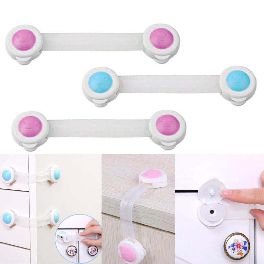 3pcs child safety cabinet locks, fridge safety locks, drawer locks, Child Safety Cabinet Lock Baby Security Protector Door Fridge Blockers Plastic Lock for Cupboards Childproof