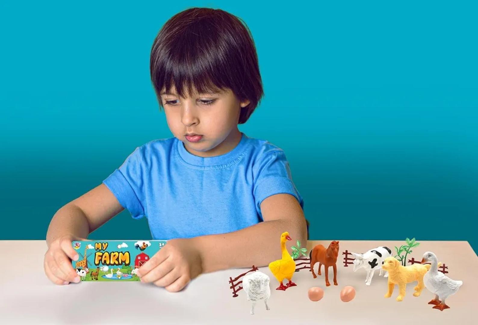 Toy Farm Animals Set - Miniature Figures