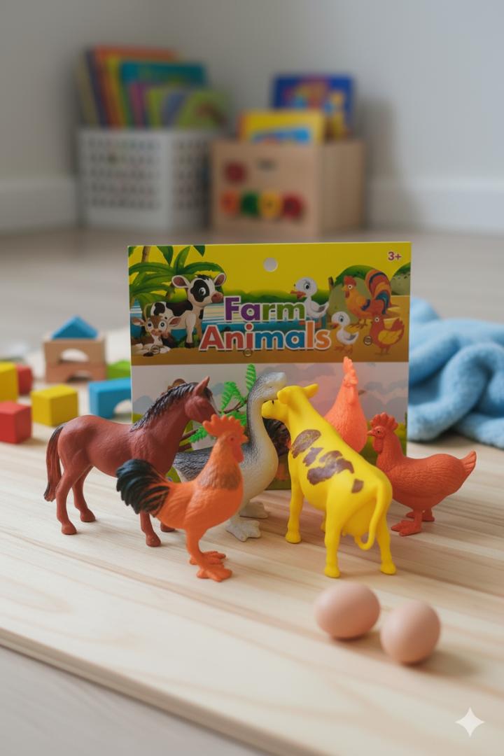 Toy Farm Animals Set - Miniature Figures