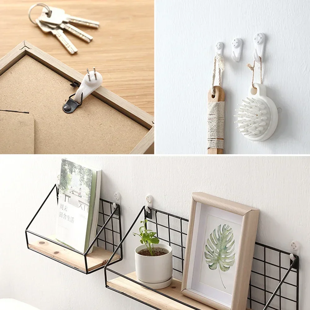 5pc Picture Hangers Hooks, Wall Hooks for Frames Clocks