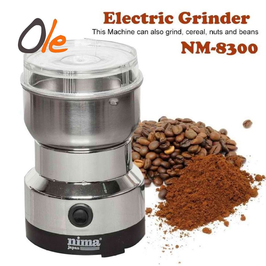 🍂🔥Nima Japan Mini Electric Grinder Dry Food.Suitable for coffee, nuts, sugar, spices etc. 
Capacity between 50 – 100g 
powerful 150W motor 
Easy to operate
Stainless steel blade and bowl