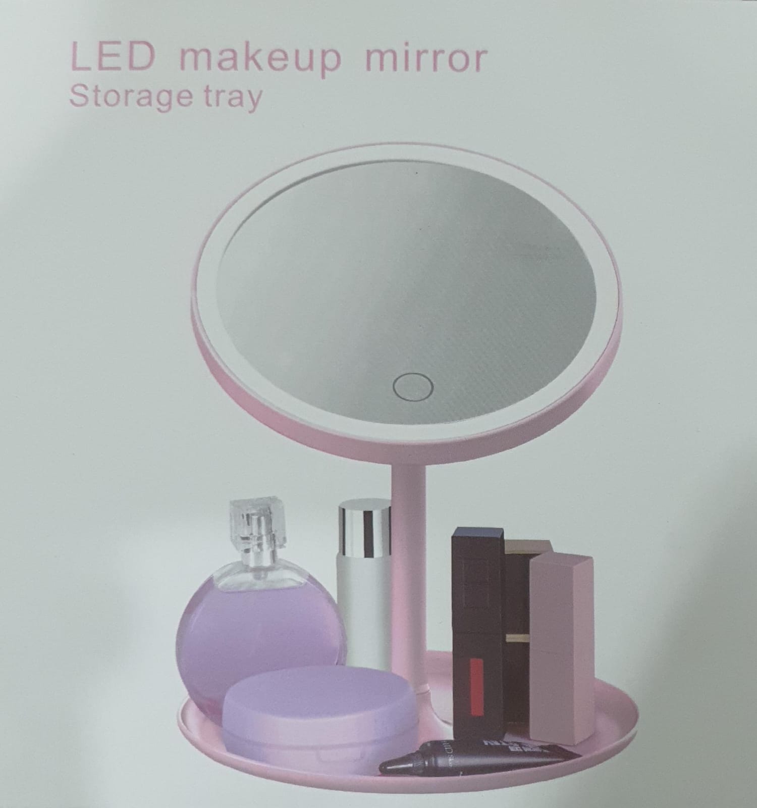 🌷🦚JUST FOR YOU🍃🔹️Led make up mirror storage tray Led light,180 degrees rotational,stepless dimming and a storage tray. The light can clearly check the state of the skin, which can make the makeup