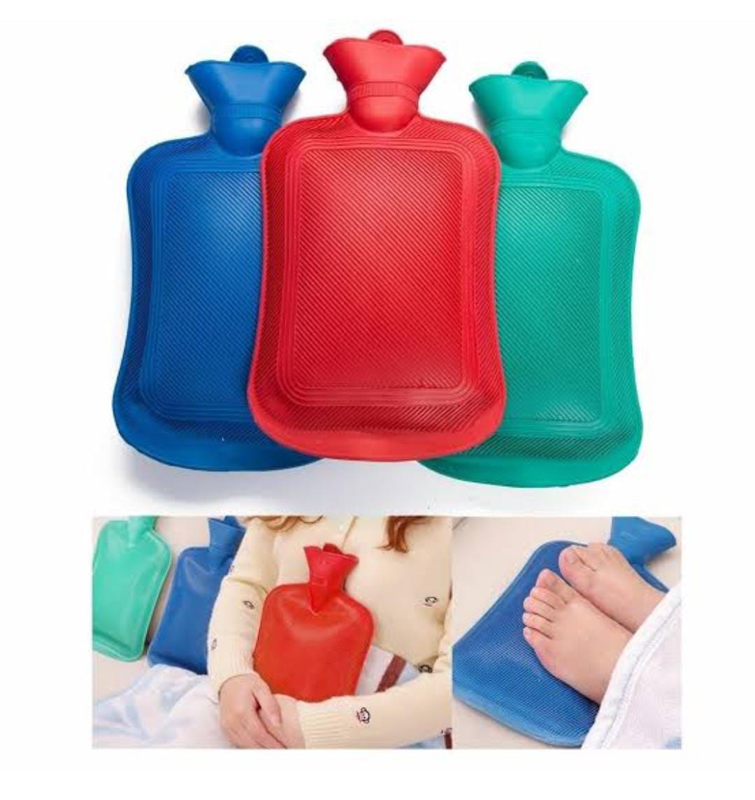 Thick Rubber Hot Water Bottle Bag For Hot&Cold Therapy/Pain Relief. Hot water bag/bottle for period pain
relief, heat therapy, hours of warmth and comfort
Has a lid to empty out the cold water
and ref