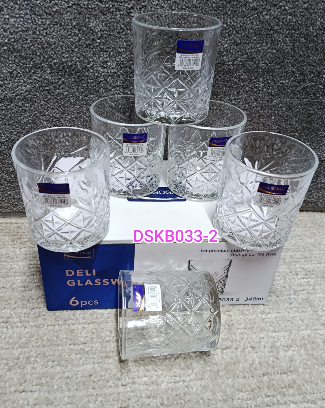 Upgrade your drinkware collection with this elegant 6-piece glass set, perfect for whiskey, juice, water, cocktails, soda, and everyday use. Stylish, durable, and ideal for any home or hospitality set