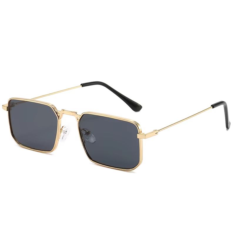 High Quality Rectangle Sunglasses Women Metal Frame Glasses Vintage Brand Square Sun Glasses for Men Shades Female Eyewear