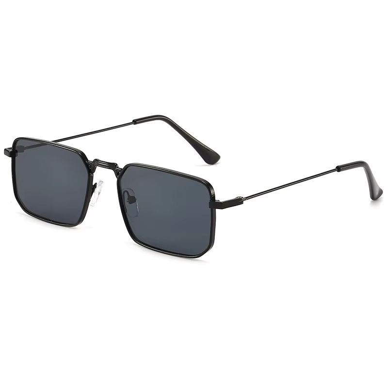 High Quality Rectangle Sunglasses Women Metal Frame Glasses Vintage Brand Square Sun Glasses for Men Shades Female Eyewear