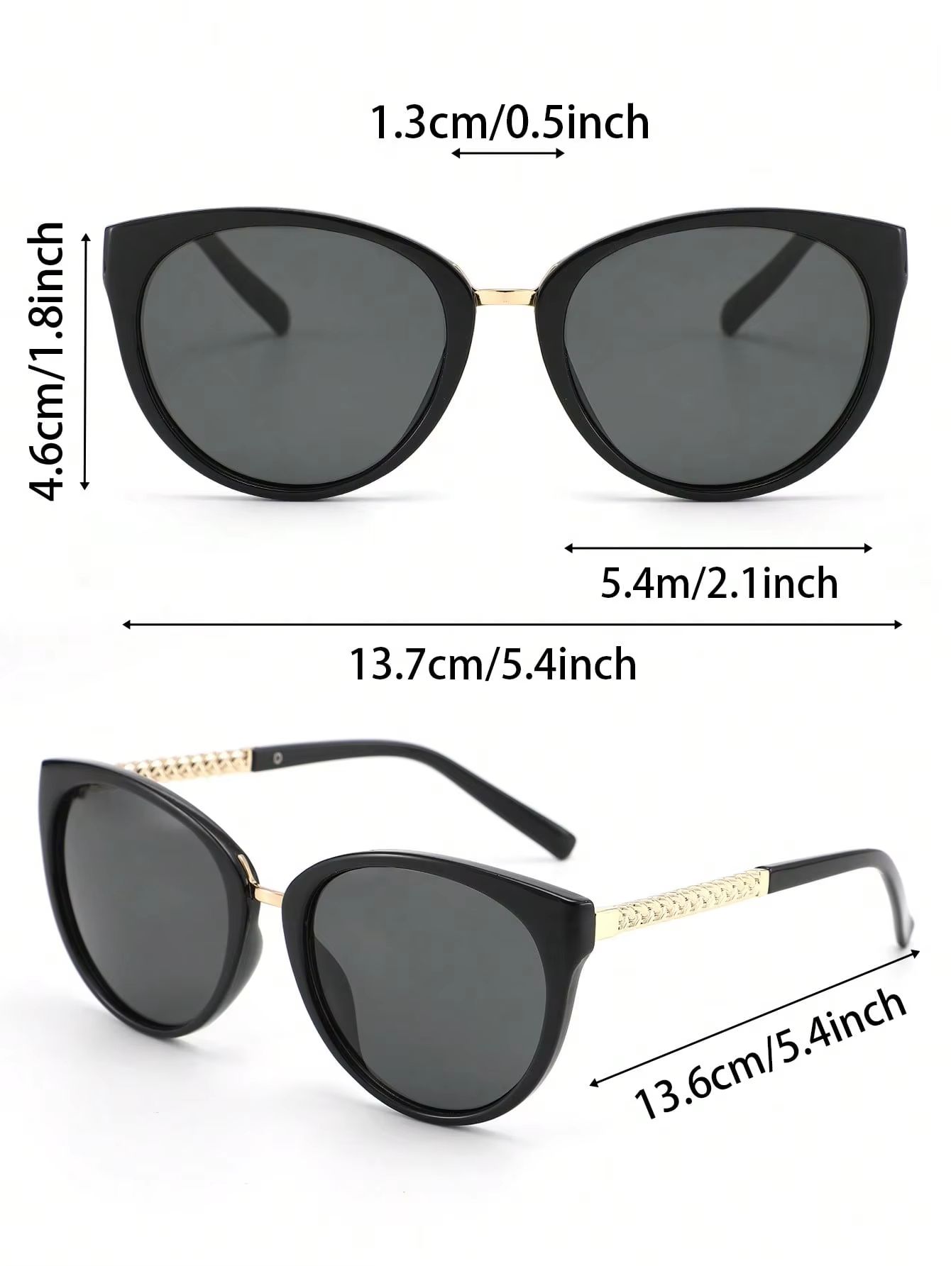 1PC Fashion Cat Eye Plastic Frame Women Sunglasses For Men Daily Life Shades Eyewear Accessories.