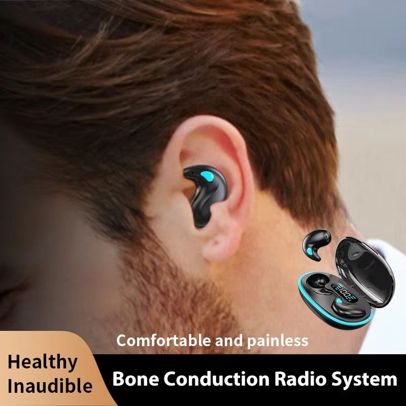 2025 Original X55 Wireless Sleep Earphone Noise Reduction Invisible Earphone Sleeping Headset Bluetooth Sport Headphones Earbuds